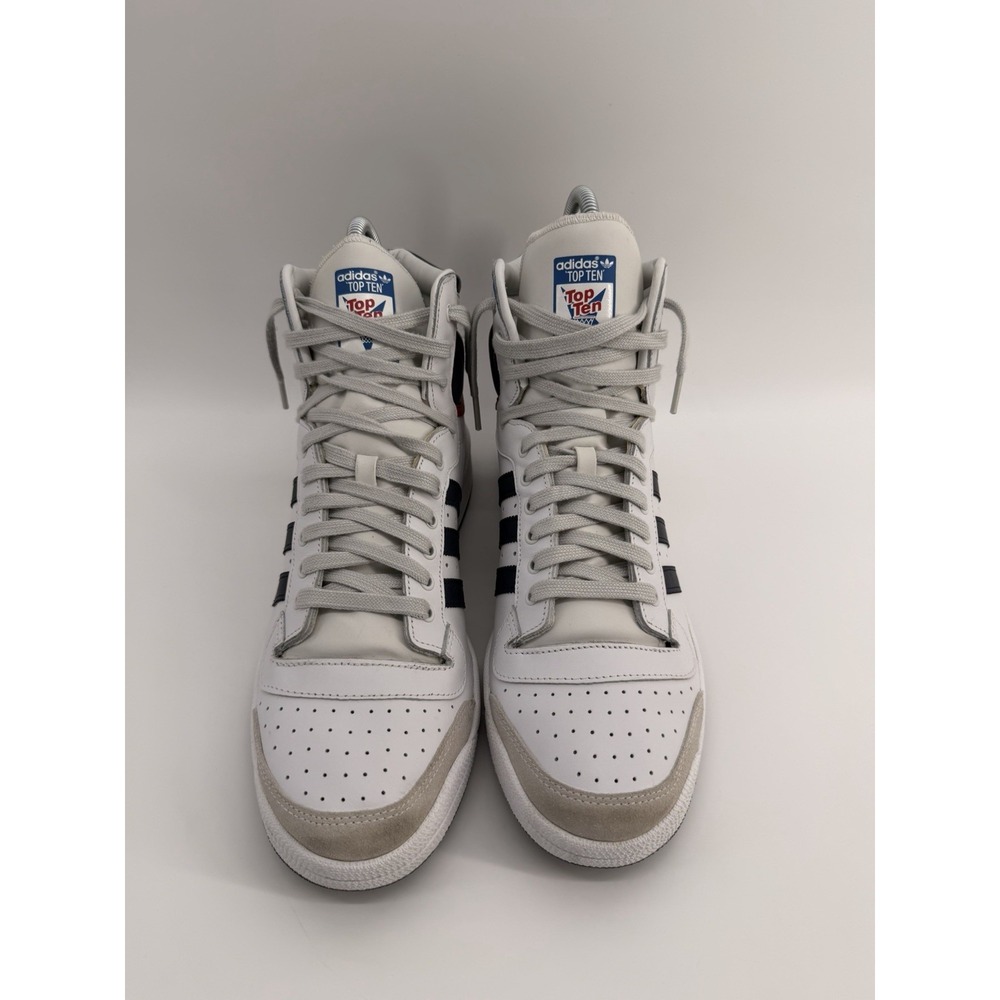 Size 13 - adidas Top Ten High White - Picture 2 of 7